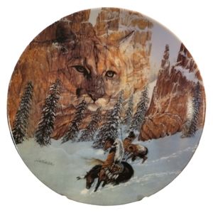 Vtg 1st Ed. CANYON OF THE CAT Julie Kramer Cole Bradford Exchange Plate #4214E